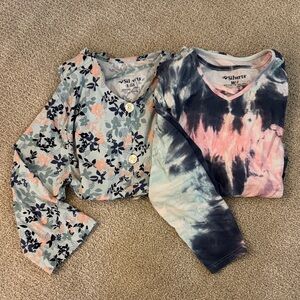 Silverts, Adaptive Clothing, 2 Tops, Floral and tie-dyed patterns SZ:M